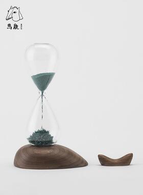 马鹿核桃饰品鲸鱼磁沙漏创意简约高端礼品精美办公装饰