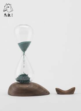 马鹿核桃饰品鲸鱼磁沙漏创意简约高端礼品精美办公装饰
