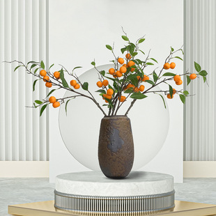 TNK家仿真小福橘物室子内装饰植盆景仿真橘枝居盆景摆件盆栽工厂