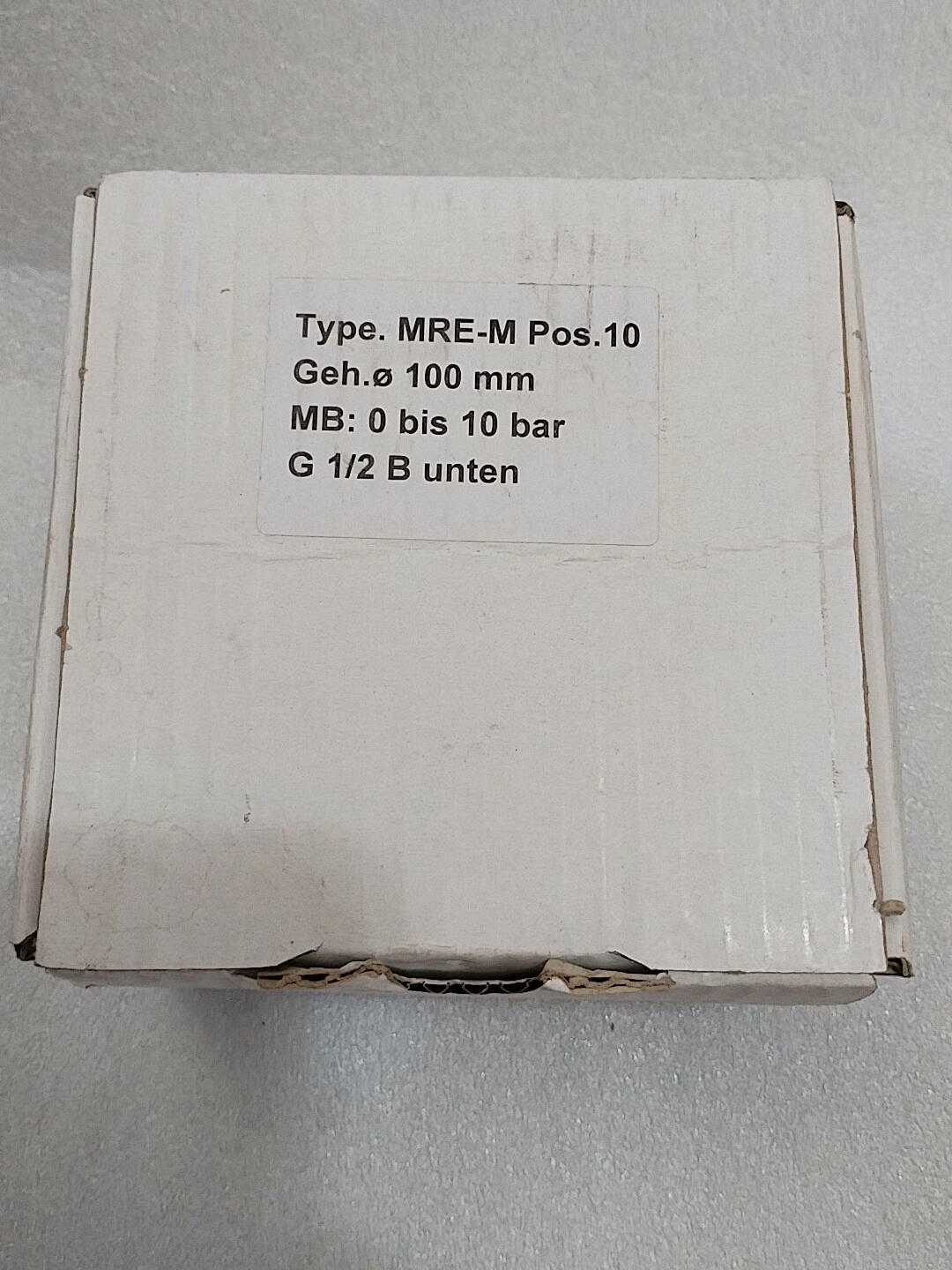 SIKA压力表 MRE-M Pos.10 0-10bar 全