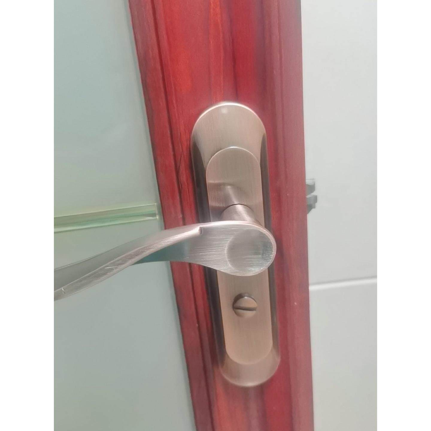 卫浴门锁把手红古铜凹面弧形执手锁厨房门锁厕所门把手卫生间门锁