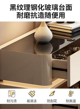 c^法式奶油风卧室八斗柜床尾收纳置物柜轻奢感主卧靠墙五斗柜