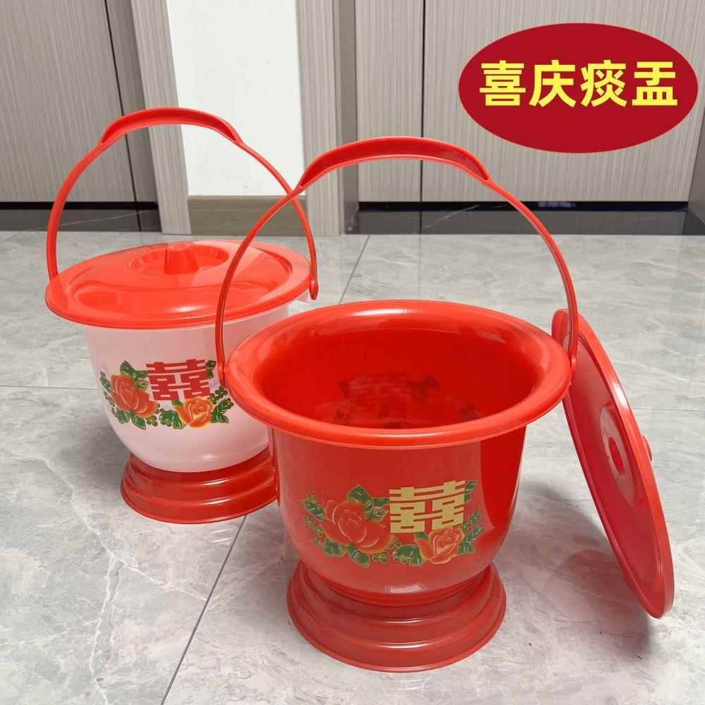 塑料痰盂尿桶成人加厚加高小便桶带盖女士夜壶手提式女家用起夜桶