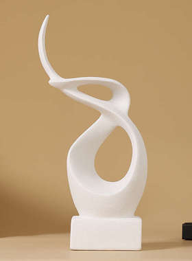 创意办公室陶瓷抽象艺术摆件高级轻奢玄关电视柜家居装饰简约现代