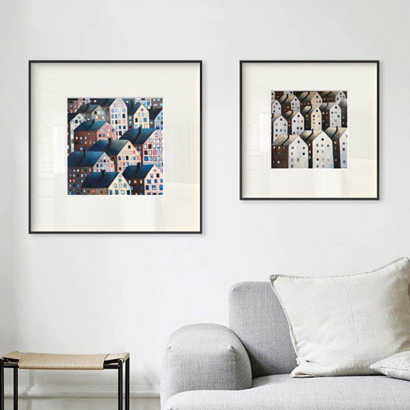 房屋装饰画卧室床头客厅壁画沙发背景建筑小挂画现代民宿桌面摆画