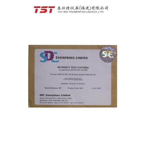 SDC红标湿度控制标准织物校准工具