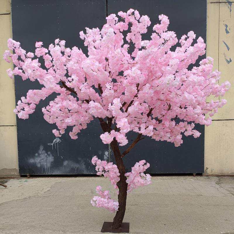 厂家直销塑料大型假树婚庆现场装饰新年仿真树绿植缨花树桃花树