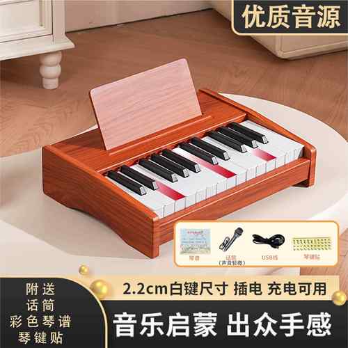 高档3键家用儿童数字键盘初学者入孩门级制小钢琴的男和女孩的婴