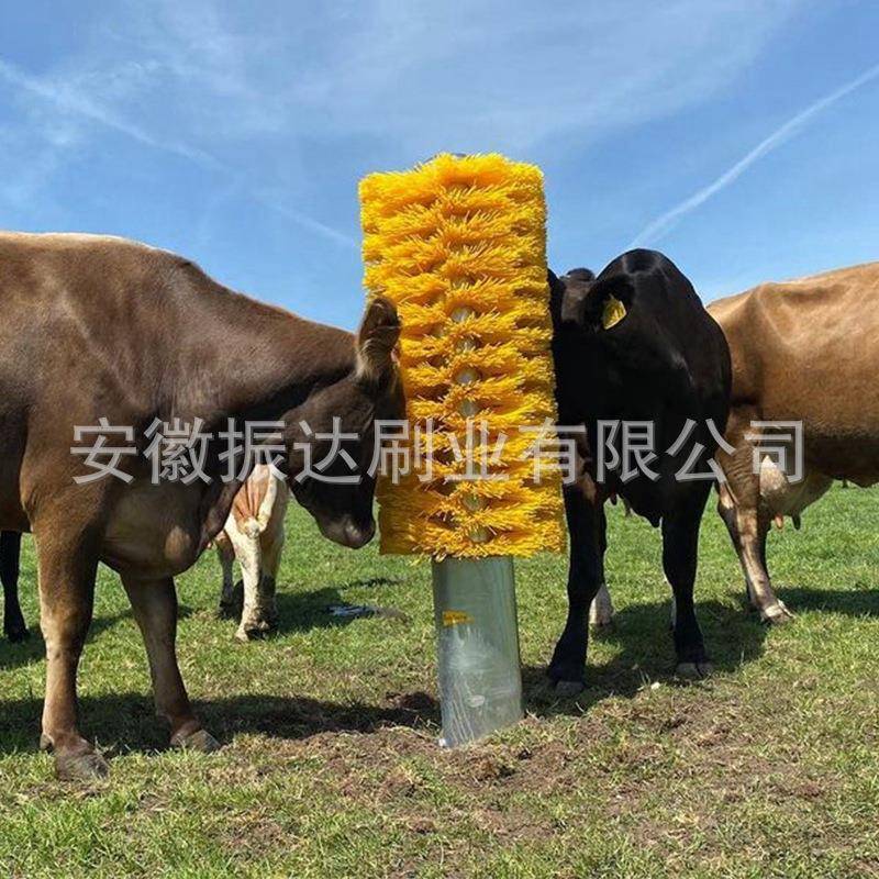 厂家立柱式无动力牛体刷按摩痒痒牧场奶牛农场牛羊蹭止痒毛刷