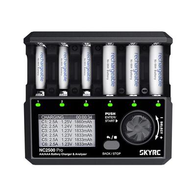 SKYRC NC2500 PRO 镍氢/镍铬 AA/AAA充电器 4种工作模式 充电放电
