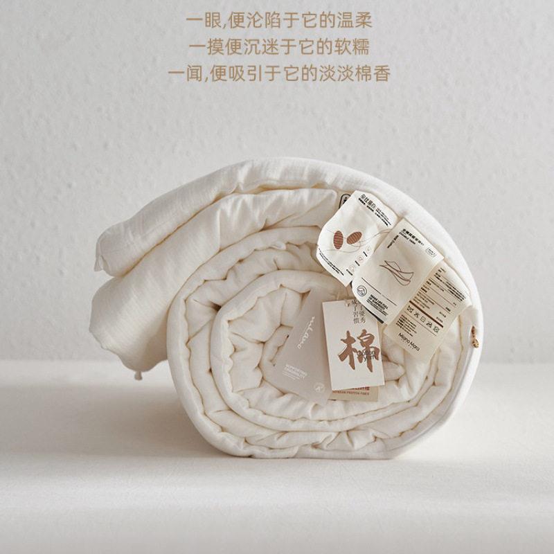 全棉20%蚕丝蛋白被芯轻柔保暖春秋被夏凉被子冬被加厚子母被柔软