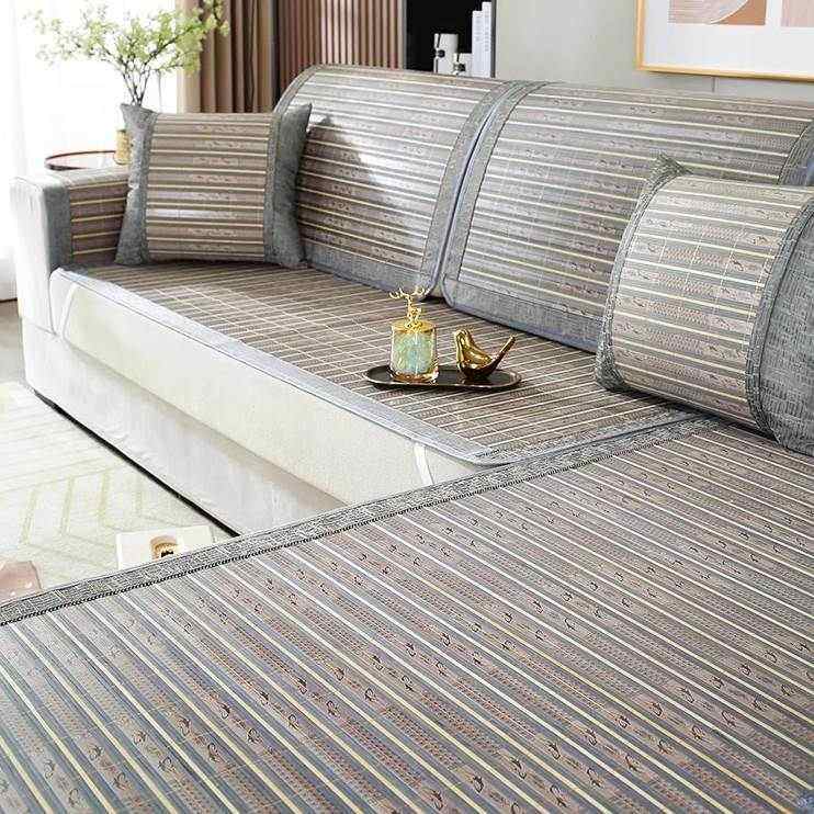 夏季凉感沙发套罩新款2024防滑竹席沙发垫高档全包沙发巾夏天冰垫,居家布艺,沙发垫,淘宝优惠券,粉丝福利购,淘宝优惠卷