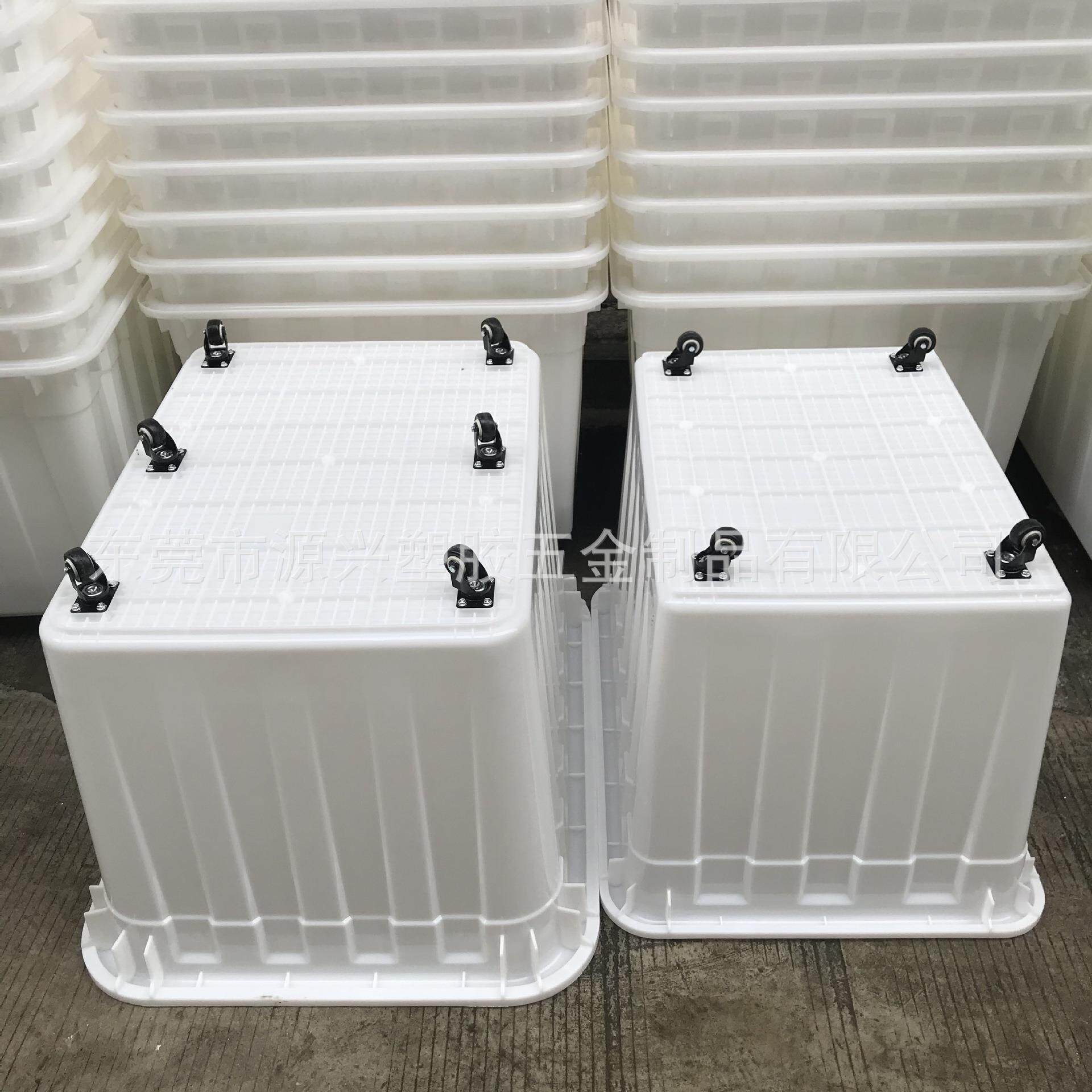 带轮子600升塑料水箱 特大号耐压抗摔车间周转箱水产运输养殖鱼桶