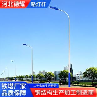 市道政路单双立臂路灯杆 镀LED路灯杆 户外路灯锌杆LRW庭院灯立杆