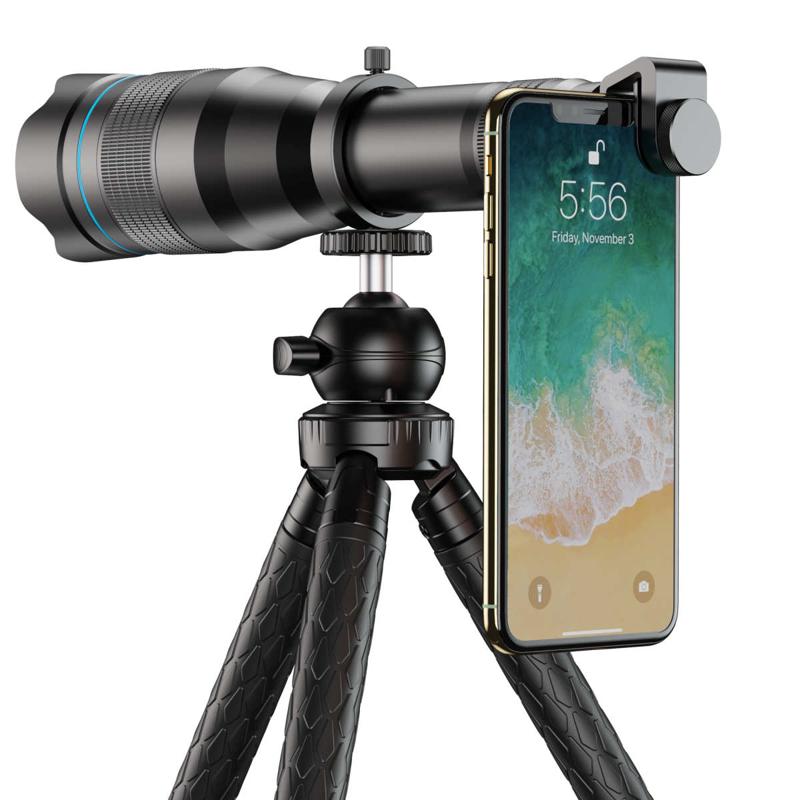 APEXEL HD 36x telephoto zoom lens monocular+selfie tripod f