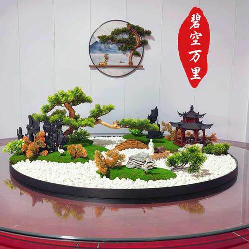 酒店饭厅电动餐桌景观大圆桌转盘摆花高端中式饭店饭厅饭桌餐桌花