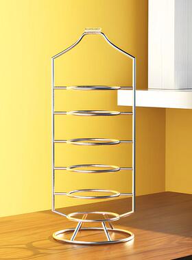 多层盘子神器手提上菜托盘配盘子收纳层架子备菜置物架盘子厨房台