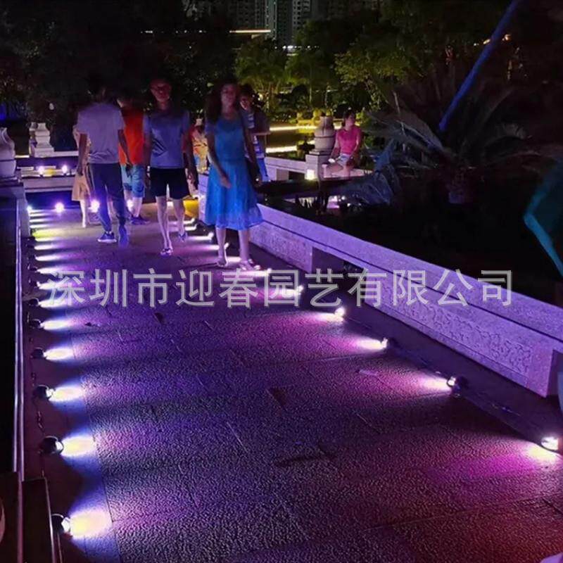 智能互动步道灯跑道灯感应灯智慧景区体育公园文旅光影夜游设施