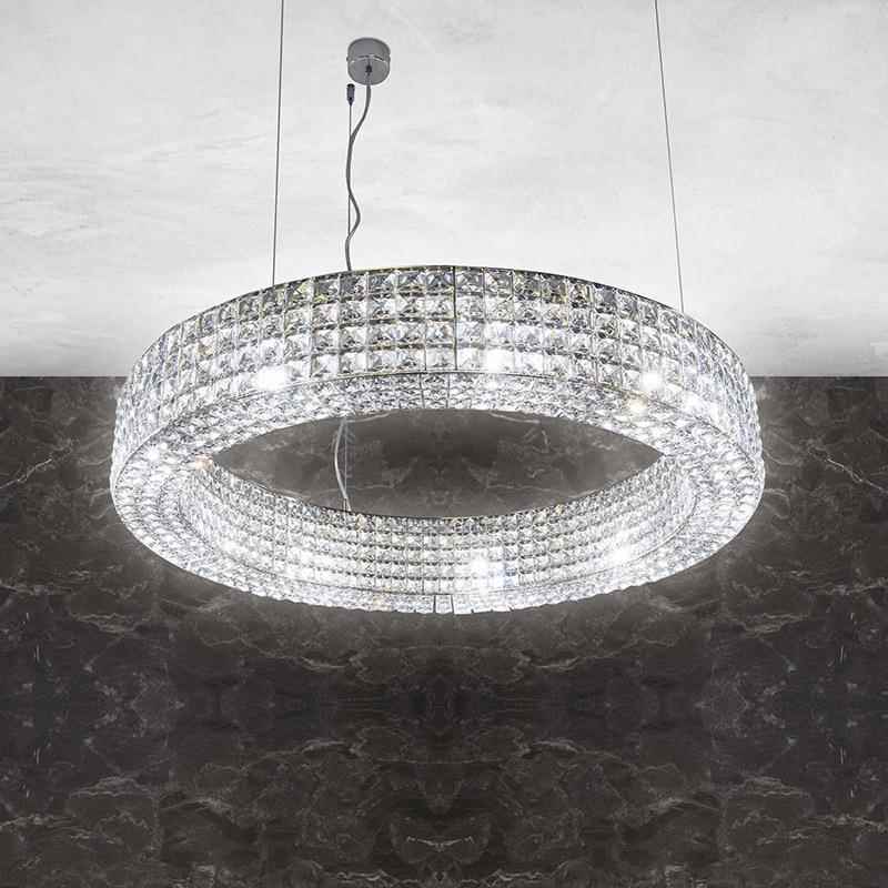 米兰客水晶灯轻奢餐厅吊后现代吧台别墅岛台卧厅548楼梯灯室装饰