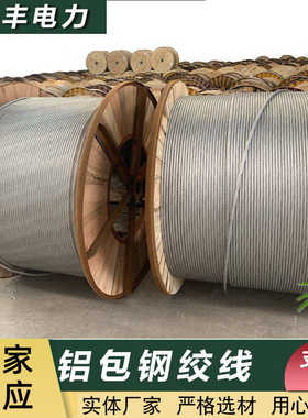 厂家现货铝包钢绞线JLB20A-100支持加工制作架空地线铝线电缆