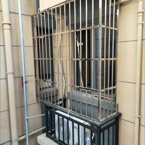 定制不锈钢防盗网窗防护栏飘窗组装儿童安全护栏防盗网落地窗高层