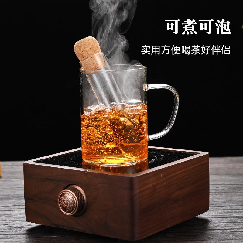 新款玻璃试管茶漏茶滤创意茶叶滤茶包办公室茶具配件泡茶器