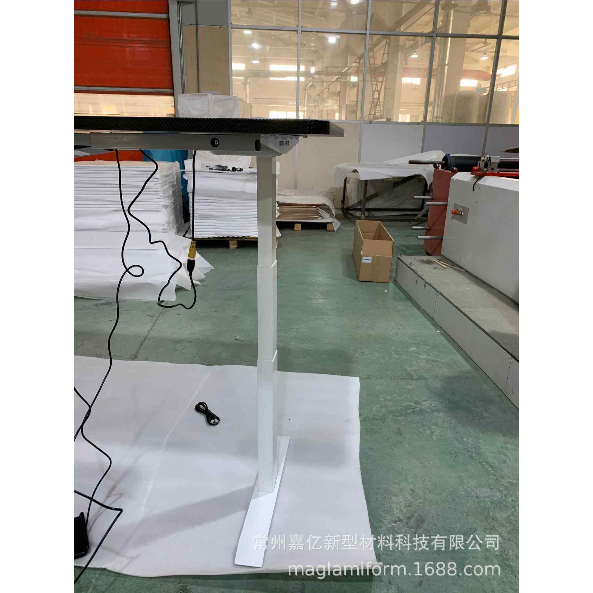 直销双电机三节高度可调电动升降桌办公桌会议桌