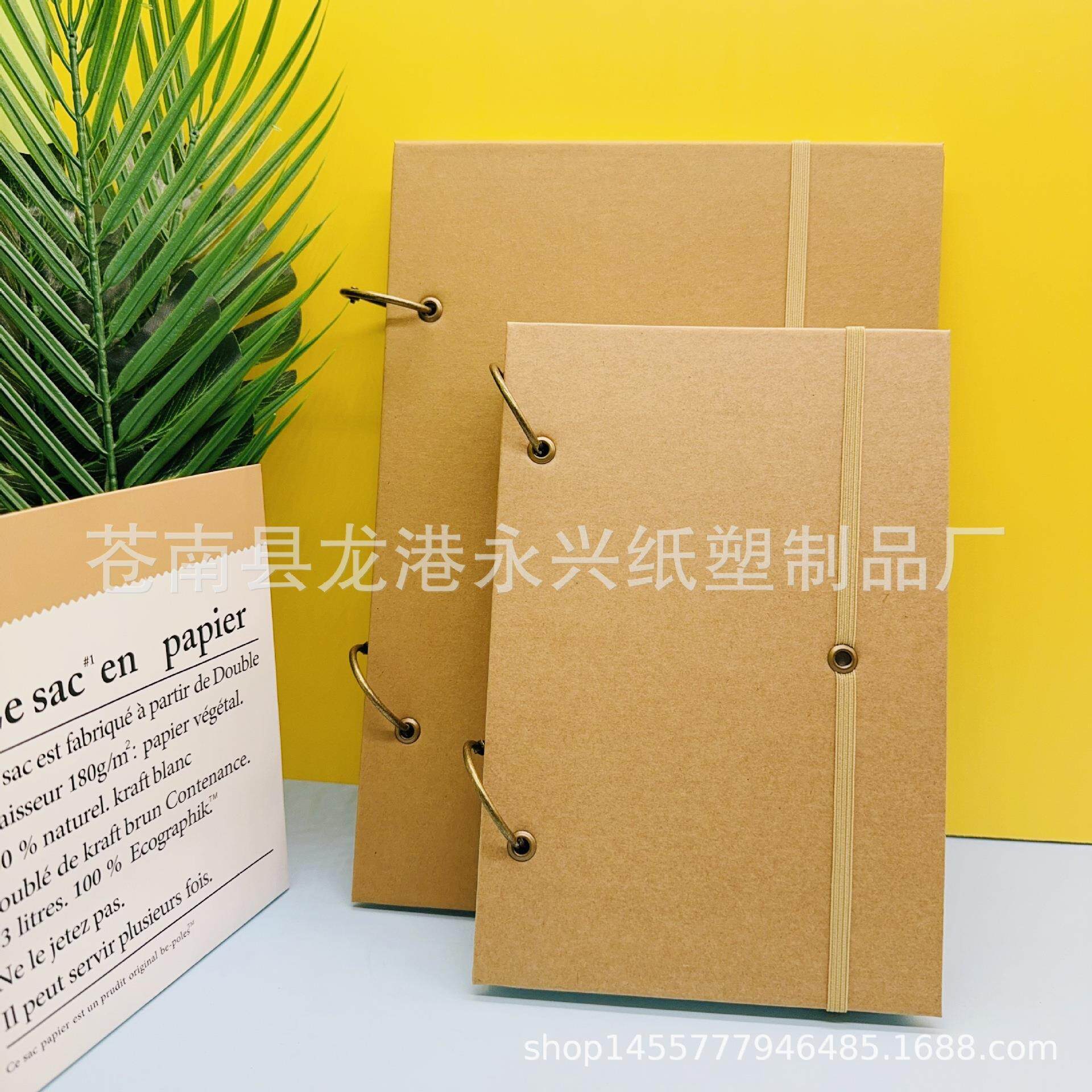 复古小清新方款活页绑带日记本笔记本涂鸦本素描速写记事本