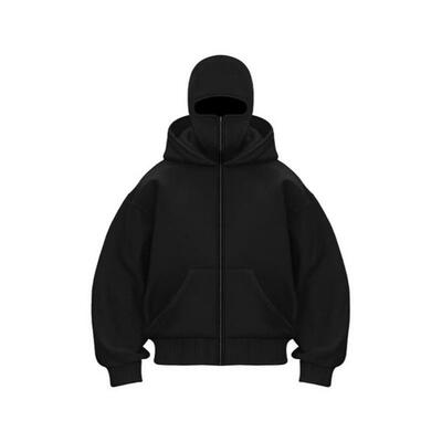 Men's Polyester Fabric Longsleeves Pullover Tops Balaclava