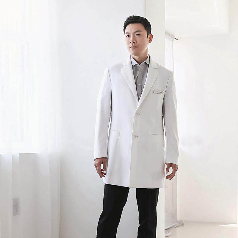 韩版高档整形医生工作服男西装白大褂半永久实验服牙科男医生工服