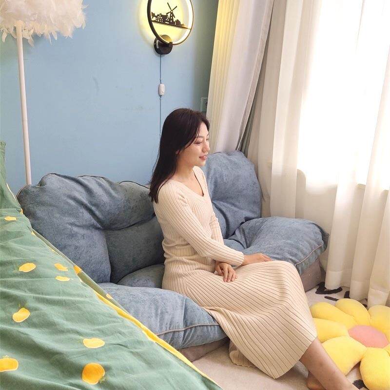 懒人沙发两用床折叠躺椅榻榻米单人双人小户型网红型女生卧室可爱
