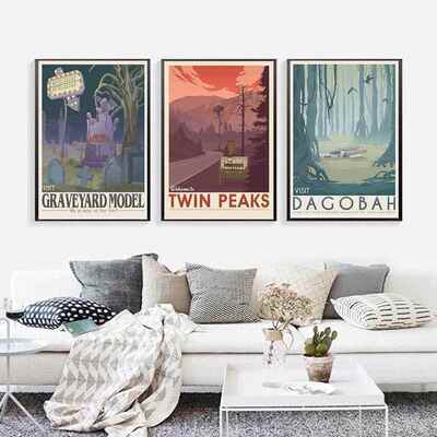 Famous Movie Wall Poster Canvas Painting Landscape Posters