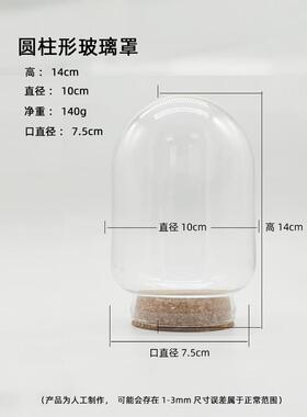 diy玻璃罩软木塞纪念品装饰摆件