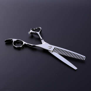 数控CNC美发剪刀440c钢材无痕牙剪数控剪刀理发美发剪刀
