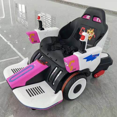 高档儿童卡丁赛车男女宝宝机车甲漂孩移战车小遥控平衡车四轮动电