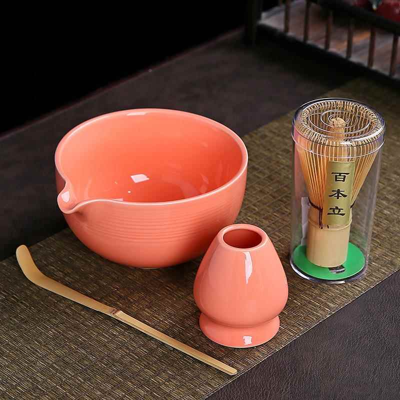 日式抹茶碗打抹茶宋代点茶工具茶碗茶杯搅拌器抹茶刷茶筅器具套装