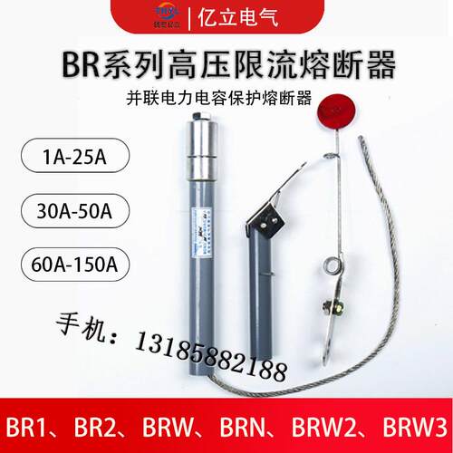BR2熔断器BR1-35KV/20A25A30A40A50A60A高压并联保护用高压熔断器