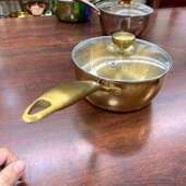 辅厂家直不锈钢雪平锅家用煮面汤锅面儿 童食长柄奶锅销泡 A387