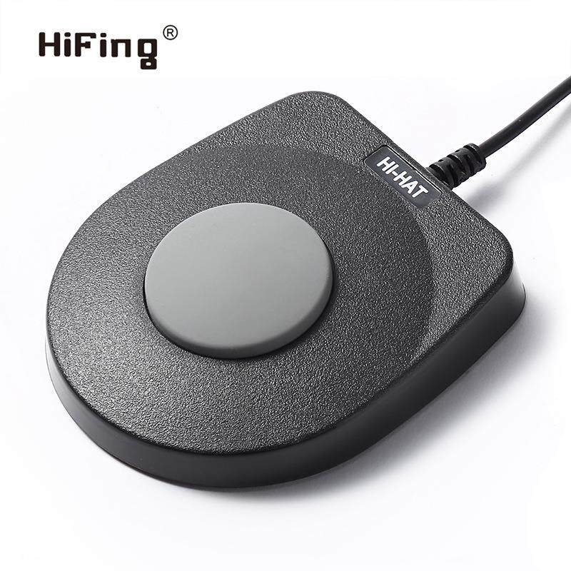 架子鼓双踩踏板电子琴鼓脚踏延音手卷鼓打击板踩踏器3.5接口6.5头