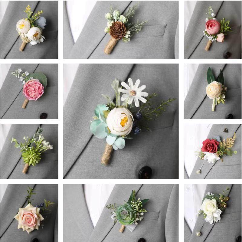 唯美森系胸花新郎新娘手腕花结婚礼伴娘伴郎户外仿真植物襟花胸针,节庆用品/礼品,胸花,淘宝优惠券,粉丝福利购,淘宝优惠卷