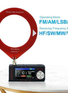 SI4732 Mini Pocket Radio 1.9inch IPS Screen HF SW MW VHF