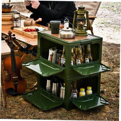 Outdoor camping storage folding box