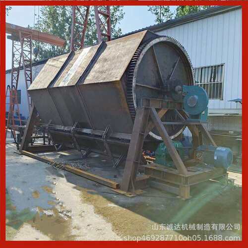 现货供应铁制品除锈打磨机大容量液压开门滚筒抛光机