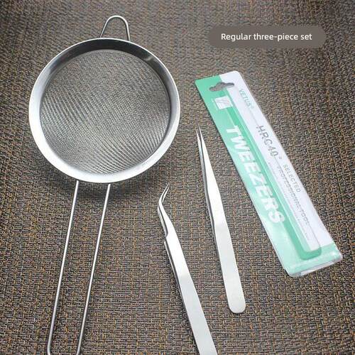 日本购清洗燕窝挑去毛专用工具神器镊子夹子过滤网漏网三件套装其