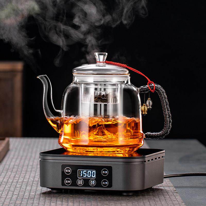 黑晶炉专用耐高温玻璃茶壶加厚煮茶壶茶具大容量煮茶器套装家用