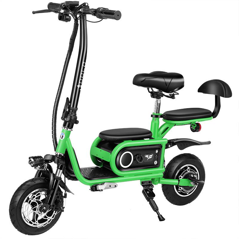 出口款厂家折叠锂电车成人两轮电动折叠车小型代步车锂电续航