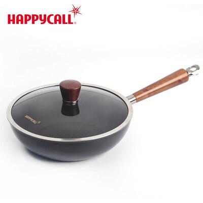 韩国HAPPYCALL石墨烯超导不粘炒锅28cm30cm32 炒菜锅无油烟电磁炉