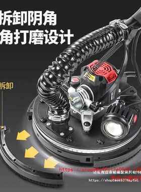 腻子打磨机无刷磨吸墙面自砂纸机无尘尘抛光多KUW功能打机