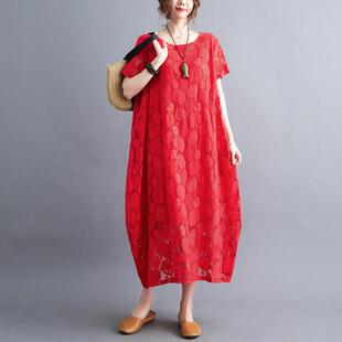 Fairy dress lace plus size long dress 仙女裙蕾丝大码长裙