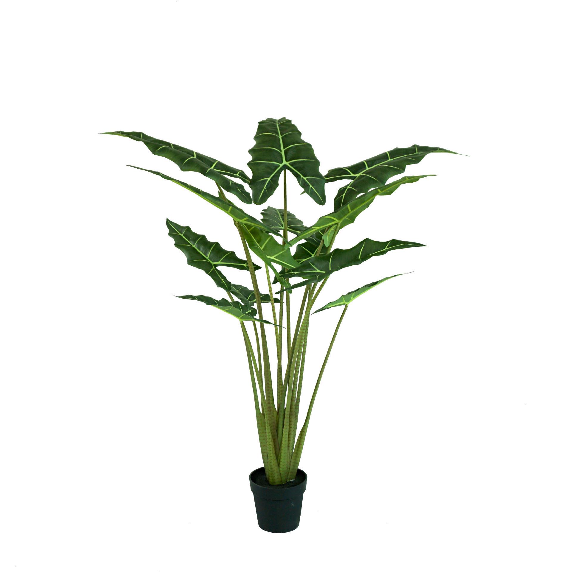 北欧爆款热销仿真萨利安海芋绿植盆栽黑白犀牛大仙女海芋布景